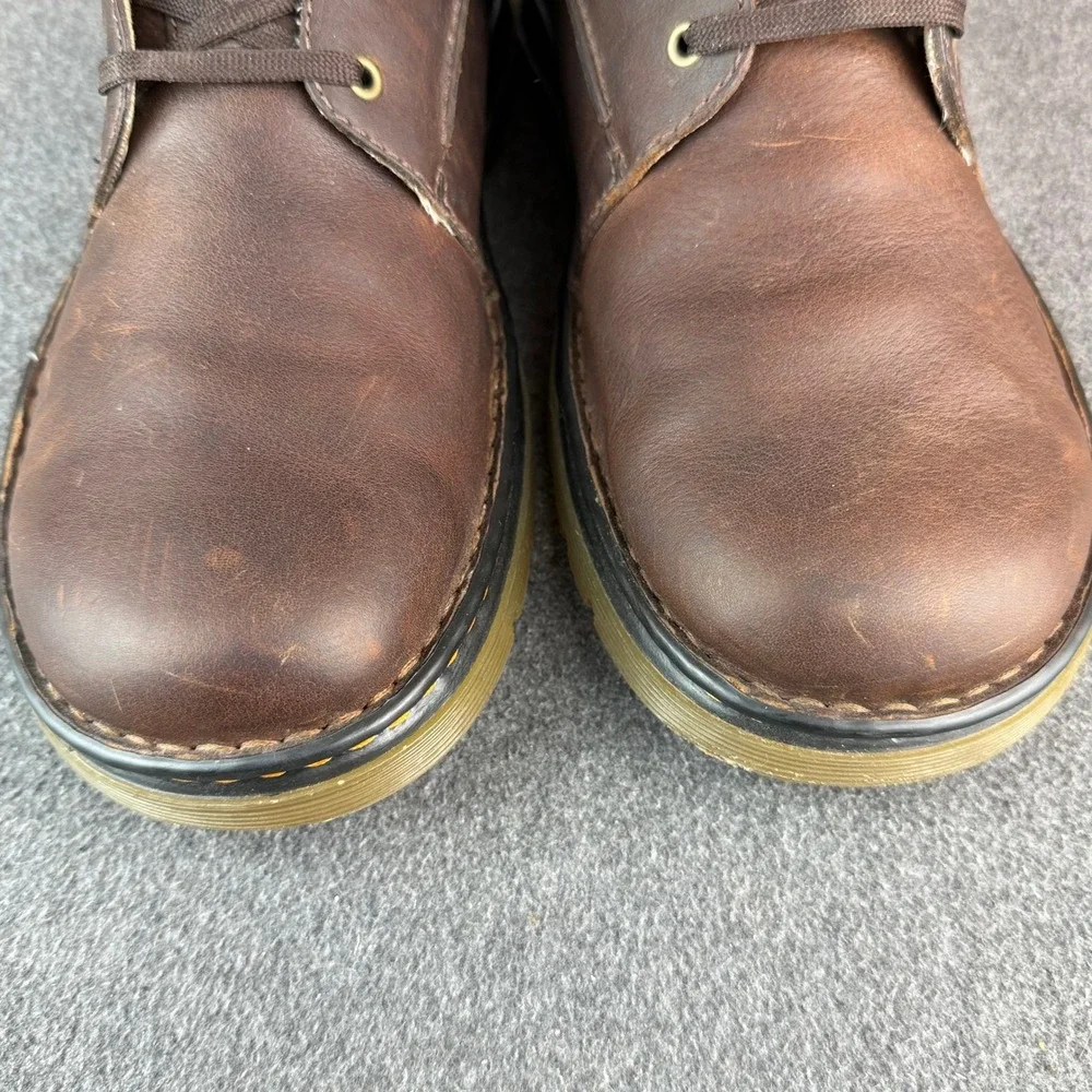 Dr. Martens Mens 12 Brown Leather‎ Oxford Shoes Lace Up Low Top Casual